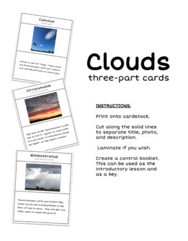 Preview of Types of Clouds