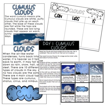 Types of Clouds by Life of a Teaching Mama - Keyla Kuehler | TPT