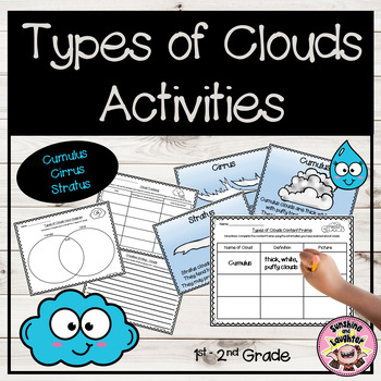 Types of Clouds Activities by Sunshine and Laughter by Deno | TPT