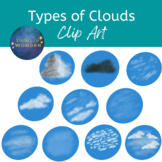 Types of Clouds Clip Art / Clouds Illustration / Weather C