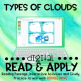 Types of Clouds DIGITAL Read and Apply (for Distance Learning)