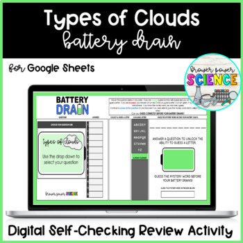 Types of Clouds Digital Task Cards by Brower Power Science | TPT