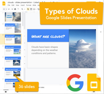Preview of Types of Clouds - Google Slides Presentation