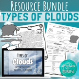 Types of Clouds Lesson Resource Bundle PRINT and DIGITAL