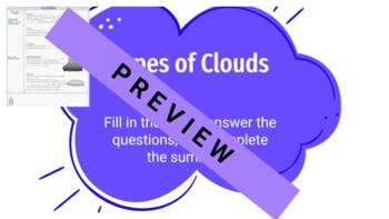 Preview of Types of Clouds Notes