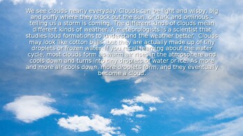 Preview of Types of Clouds PowerPoint