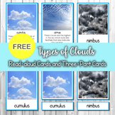 Types of Clouds Read-aloud Cards and Three-Part Cards