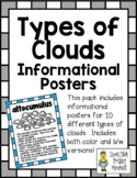 Types of Clouds ~ Set of 10 Informational Posters