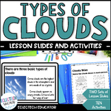Types of Clouds and Weather Activities, Worksheets, and Di