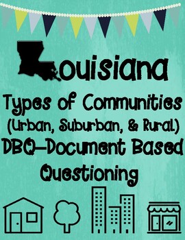 Preview of Types of Communities DBQ --- Document Based Questioning Exploration Station