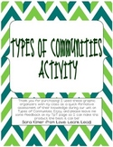{Types of Communities Social Studies Activity}