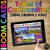 Types of Communities Urban | Suburban | Rural BOOM CARDS™ 