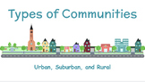 Types of Community (Urban, Suburban, and Rural)