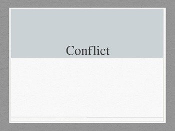 Preview of Types of Conflict Lesson Plan and Power Point