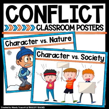 Preview of Types of Conflict Posters FREEBIE