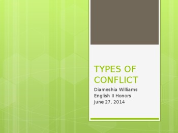 Preview of Types of Conflict PowerPoint