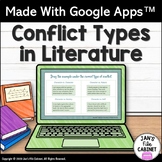 Types of Conflict in Literature Mini Lesson & Practice INTERACTIVE GOOGLE SLIDES
