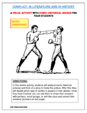 Types of Conflict in Literature Worksheet- Using iconic photos