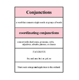 Types of Conjunction Lesson/Sorting Cards  (Montessori)