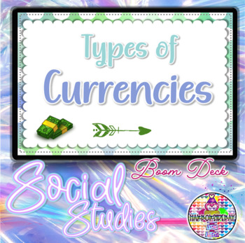 Preview of Types of Currencies | A Social Studies Deck | BOOM Cards
