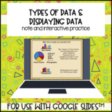 Types of Data and Displaying Data for use with Google Slid