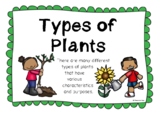 Types of Different Plants Poster Set/Anchor Charts | Scien
