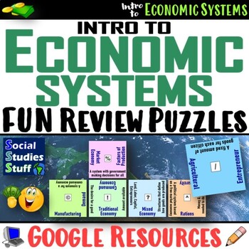 Preview of Types of Economic Systems Vocabulary Puzzles | Review Economies | Google