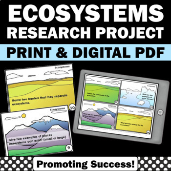 Preview of 4th 5th Grade 6 Types of Ecosystems Curriculum Supplement Fun Science Activities