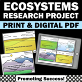 4th 5th Grade 6 Types of Ecosystems Curriculum Supplement 