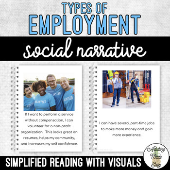 Preview of Unit 2 Types of Employment Social Narrative