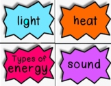 Types of Energy -- Anchor Chart/Picture Sort