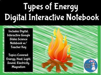 Preview of Types of Energy Digital Interactive Science Notebook