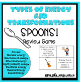Types of Energy & Energy Transformation Review Game - Spoons