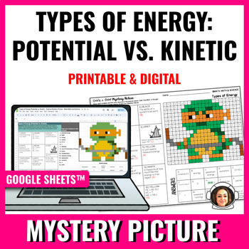 Preview of Types of Energy (Potential vs. Kinetic): Science Mystery Picture