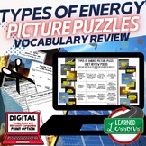 Types of Energy Picture Puzzle Study Guide Test Prep (Phys
