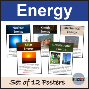 Preview of Forms of Energy Posters, Science MELTS Posters