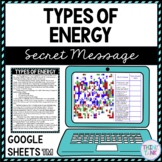 Types of Energy Secret Message Activity For Google Sheets™