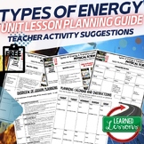 Types of Energy Lesson Plan Guide for NGSS Science, BACK T
