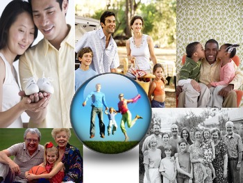 Preview of Types of Families Lesson Power Point for Health