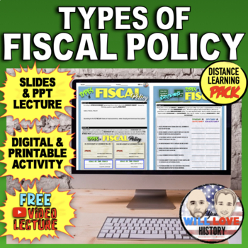 Preview of Types of Fiscal Policy | Digital Learning Pack