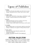 Types of Folktales