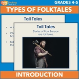 Types of Folktales Mini Lesson - Introduction to Genres of