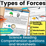 Types Of Force Worksheet | Teachers Pay Teachers