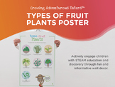Types of Fruit Plants Poster, Horticulture, Classroom Post