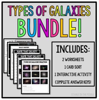 Preview of Types of Galaxies Bundle