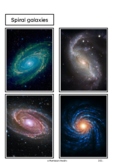 Types of Galaxies - Montessori nomenclature cards