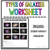 Types of Galaxies Worksheet