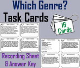 Types of Genres Task Cards Reading Comprehension Passages