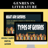 Types of Genres in Literature- Digital Google Slides Lesson