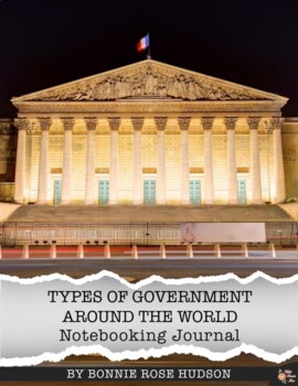 Preview of Types of Government Around the World Notebooking Journal (with Easel Activity)